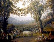 Jacob Philipp Hackert Vendanges dautrefois ou Lautomne France oil painting artist